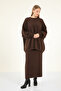 40803 - Stylish Comfortable Soft Textured Knit Skirt Sweater Women's Set - 2