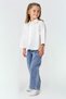 My Little One's Little Girl's Shirt Set with Stones, 2-Piece Set - Ecru - 2