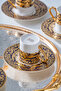 Cecily 24K Gold Detailed 6-Person Porcelain Coffee Cup Set - 90 ml - 3