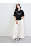 Black Oversized Varsity Slogan T-Shirt - 2
