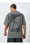 Men Oversized Back Printed T-Shirt