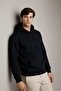 Men's Premium Casual Black Hooded Sweatshirt - 5