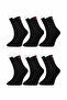 6-Pack Women's Black Cotton Towel Thermal Stitch-Free Thick High Quality Winter Socks