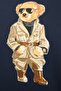 Women's Oversized Sweatshirt Trench Bear 3D Printed Navy Blue – Crew Neck, 3 Thread Raster - 4