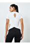 Women Overlay Wrap Effect Short Sleeve T-Shirt - 4