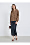 Women Brown Buttoned Wrap Top - 2