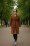 Lumor Shawl Collar Wellsoft Plush Soft Dressing Gown |   Brown - 6