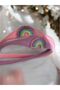 Handmade Baby Hair Band Flexible Bandana 2-Pack Lilac Pink Rainbow