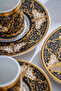 Milolica 24K Gold Detailed 6-Person Porcelain Coffee Cup Set - 100 ml - 5