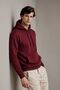 Men's Premium Casual Burgundy Hooded Sweatshirt - 3