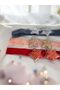 Handmade Baby Hair Band Bandana 3-Pack Salmon Red Blue Star Sequin Figure - 2