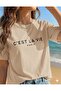 C'Est La Vie Printed Women's Basic T-Shirt (T-Shirt)