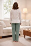 Embroidered Cotton Heart Detail Pajama Set - 3