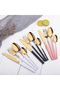 White Color Premium Stainless Steel 4 Piece Cutlery Set – Tableware Set for 1 Person - 4