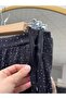 Eslem Tie-Detail Rhinestone Skirt Set-EK743 Navy - 4