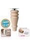 Natural Unpainted Wooden Leg Cylinder Furniture Armchair Sofa Leg Metal Mounting Bracket & Felt Bohemian 12 cm - 6