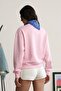 Women's Oversize Sweatshirt Ranch Bear 3D Printed Pink – Crew Neck, 3 Thread Rastering - 5