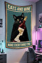 Cat Wall Hanging – Pet-Themed, High-Quality Fabric, Tapestry Wall Carpet