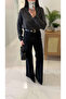 Tubris Dark Anthracite Belted Flared Jean - 2
