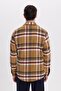 Men's Slim Fit slim fit checkered winter lumberjack shirt - 7