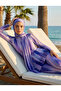 Batik Patterned Sun-Protective & Bronzing Air-Permeable Full-Coverage Hijab Swimsuit with Scarf