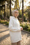 White Cotton Hooded 3 Thread Count Fleece-Lined Thick Sweatshirt