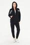 Women's Fleece-Lined Hooded Winter Tracksuit Set Black 8520-S - 6
