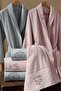 طقم رداء حمام مطرز يدويًا من 6 قطع من هيلين - 3