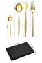 Premium Stainless Steel 4 Piece Cutlery Set – Tableware Set for 1 Person – Green Color - 2