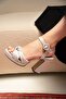 Dresia Silver Knot Detailed Bridal Shoes