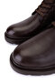 Men's Genuine Leather Brown Casual Boots - 3