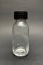 10 Pieces 60 ml Clear Detox Shot Bottle with Lockable Black Cap 60 Cc Ginger Shot White Glass Bottle - 3