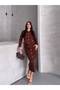 Cardigan Skirt Button Detail Knit Top and Bottom Set