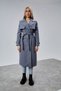 Gray Regular Fit Windbreaker Detailed Trench Coat 46636 - 5