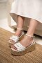Rex White Tassel Detailed Platform Sandals - 2