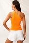 Women's Orange One Shoulder Knitwear Blouse Be290 - 3