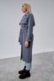 Gray Regular Fit Windbreaker Detailed Trench Coat 46636 - 2