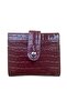 Women's Crocodile (Crocodile Leather) Patterned Snap Closure Wallet & Card Holder