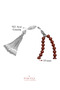 Certified 10 mm Red Agate Silver Natural Stone Prayer Beads - 2