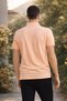 Men's Polo Neck T-Shirt in Pumpkin Color - 2