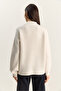 Women's Cream Crew Neck Raglan Sleeve Knitted Patterned Soft Textured Knitwear Sweater 20251108 - 8