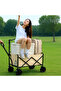 OneDcor Wagon Cart Foldable Collapsible 100L - Heavy Duty Large Capacity Utility Beach Wagon - 3