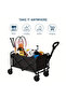 OneDcor Wagon Cart Foldable Collapsible 100L - Heavy Duty Large Capacity Utility Beach Wagon - 4