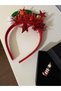 New Year's Crown with Sequins, Bell, and Stars - Christmas Set with Santa Claus, Dog, Deer, Snowman