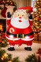 1Pc Foil Santa Claus Balloon Christmas Ornament Pine Tree Decorations 80-55cm