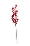 Christmas Tree Ornament Kokina Flower Christmas Gift with Heart Red Heart - 2
