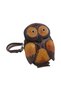 Handmade Genuine Leather Owl Design Zippered Women's Wallet |   Coin Card Key Bag Md 1 - 3