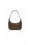 Women's Black Daily Stone Baguette Stone Clutch Bag