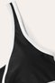 Women's Black Padded High Waist Bra Panties Set - 5