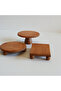 Triple Set 25 cm Cake Stand, 25 cm Ball Stand Presentation Stand 17X25 cm Presentation Stand Wooden Dowry Set - 3